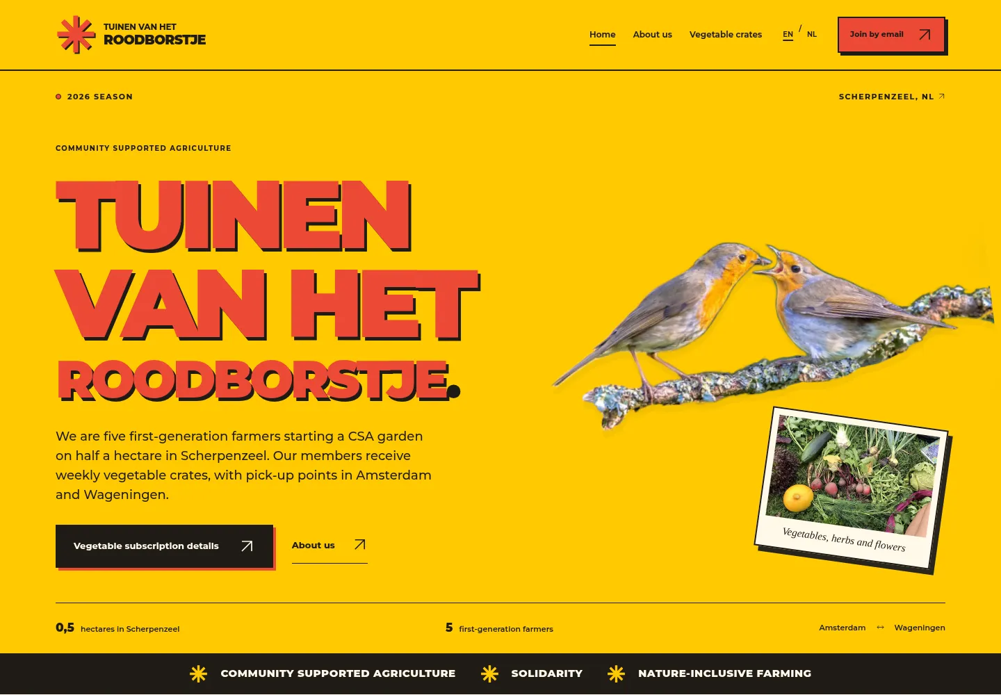 Tuinen van het Roodborstje — homepage