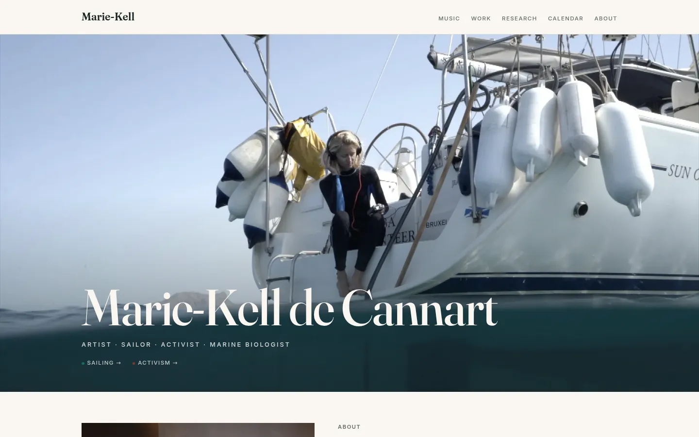 Marie-Kell de Cannart — homepage